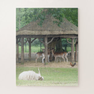 Zoo Puzzle: Dieren in Deerpark Legpuzzel