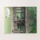 Zoo Puzzle: Dieren in Deerpark Legpuzzel (Horizontaal)