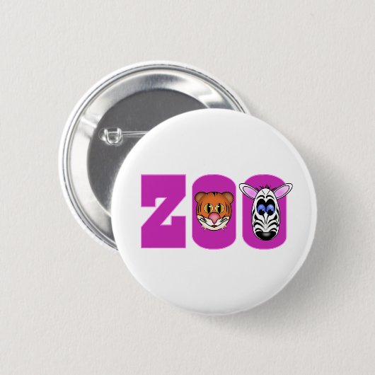 ZOO RONDE BUTTON 5,7 CM (Voorkant /achterkant)