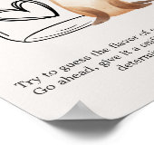 Zoo Safari Animals Baby shower Guess Baby Food Poster (Hoek)