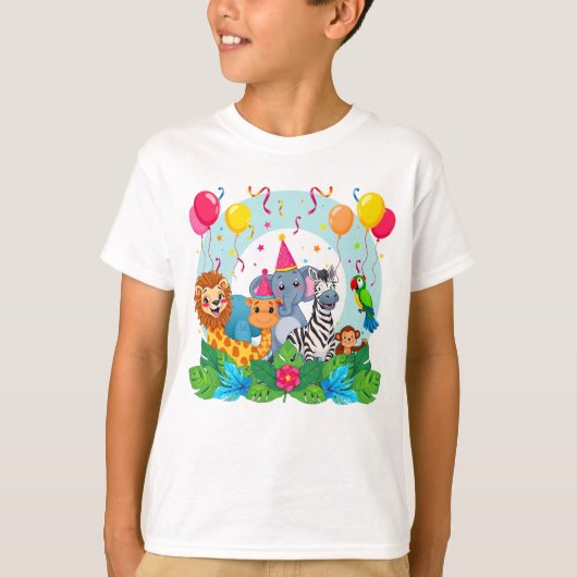 zoo Safari Jungle Adventure for Kids  T-shirt (Voorkant)