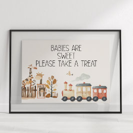 Zoo Safari Kwekerij Dieren Baby shower Favoriet Poster