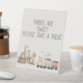 Zoo Safari Kwekerij Dieren Baby shower Favoriet Reclamebord Met Voetstuk (Insitu)