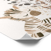 Zoo Safari Kwekerij Dieren Baby shower Sign Poster (Hoek)