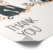 Zoo Safari Nursery Animals Baby shower Favorieten Poster (Hoek)