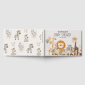 Zoo Safari Nursery Animals Baby shower Gastenboek (Volledig)