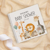 Zoo Safari Nursery Animals Baby shower Notitieboek