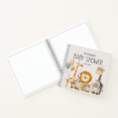 Zoo Safari Nursery Animals Baby shower Notitieboek (Binnen)