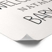 Zoo Safari Nursery Animals Baby shower Poster (Hoek)