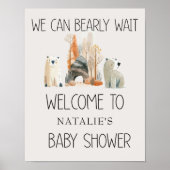 Zoo Safari Nursery Animals Baby shower Poster (Voorkant)