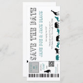 Zoo Save the Date Invitation (Voorkant / Achterkant)