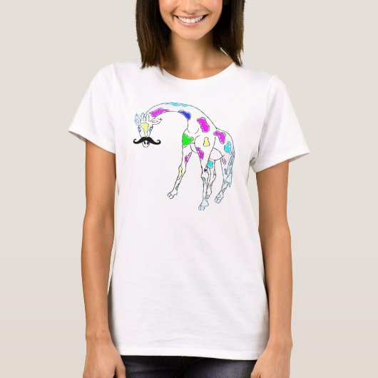 Zoo Stache - Het Giraffe T-shirt (Voorkant)
