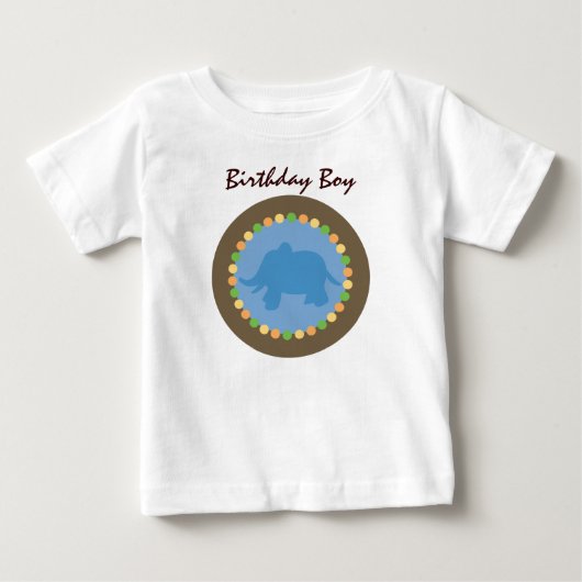 Zoo Stippen Elephant Baby T-Shirt (Voorkant)