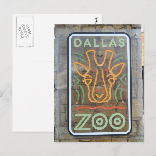 Zoo-teken Briefkaart (Voorkant / Achterkant)