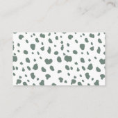 Zoo Theme Baby shower Diaper Raffle Ticket Informatiekaartje (Achterkant)