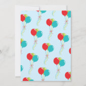 Zoo Train 1e verjaardag Kaart (Achterkant)