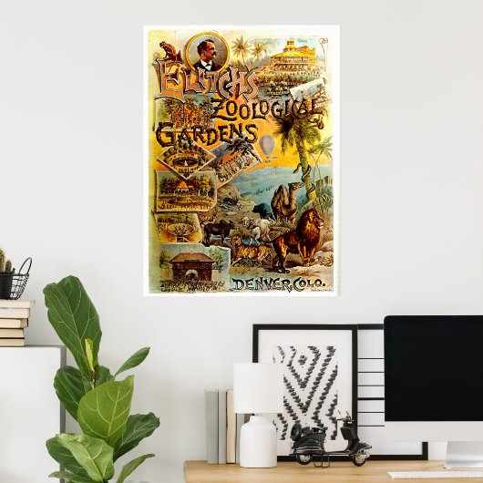 Zoo van Elitch - Afdrukken Poster (Thuiskantoor)