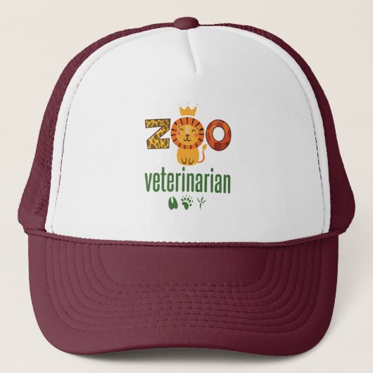 Zoo Veterinarian Large Animal Vet Trucker Pet (Voorkant)