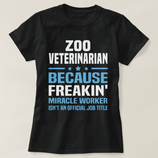 Zoo Veterinarian T-shirt (Design voorkant)