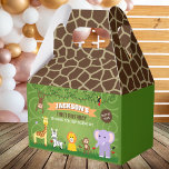 Zoo Wild Animal Oerwoud Safari Kids Verjaardag Bedankdoosjes<br><div class="desc">Met de juiste versieringen en snacks, kunt u creëer een gedenkwaardig en spannend feest dat de kinderen zeker zullen houden. Dit kleurrijke wilde dier thema ontwerp is een perfecte keuze voor een kinderverjaardagsfeestje. Het thema dierentuin/oerwoud safari thema voegt een extra element van opwinding en avontuur toe voor jonge gasten, waardoor...</div>