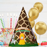 Zoo Wild Animal Oerwoud Safari Kids Verjaardag Feesthoedjes<br><div class="desc">Met de juiste versieringen en snacks, kunt u creëer een gedenkwaardig en spannend feest dat de kinderen zeker zullen houden. Dit kleurrijke wilde dier thema ontwerp is een perfecte keuze voor een kinderverjaardagsfeestje. Het thema dierentuin/oerwoud safari thema voegt een extra element van opwinding en avontuur toe voor jonge gasten, waardoor...</div>