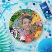 Zoo Wild Animal Oerwoud Safari Kids Verjaardag Papieren Bordje (Feest)