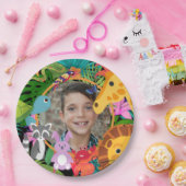 Zoo Wild Animal Oerwoud Safari Kids Verjaardag Papieren Bordje (Feest)