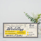 Zoo wildlife dieren bruiloft uitnodiging tickets (Staand voorkant)