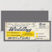 Zoo wildlife dieren bruiloft uitnodiging tickets (Voorkant / Achterkant)