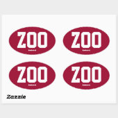 Zoo Zoomass Amherst Ovale Bumpersticker Ovale Sticker (Vel)