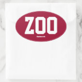 Zoo Zoomass Amherst Ovale Bumpersticker Sticker (Tas)