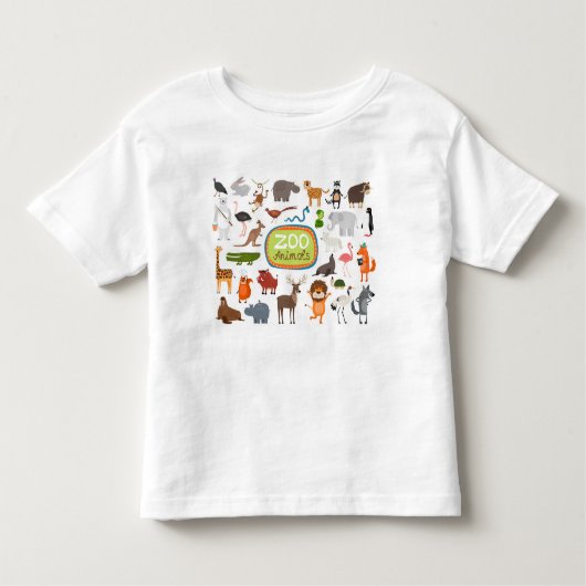 Zoödieren Kinder Shirts (Voorkant)