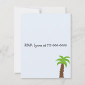 Zoödieren met uitnodiging van feestdagen voor Pett (Achterkant)