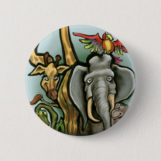 Zoödieren Ronde Button 5,7 Cm (Voorkant)