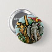 Zoödieren Ronde Button 5,7 Cm (Voorkant /achterkant)