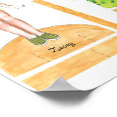 Zooey en Genesis Paper Doll Set - Afspelen of Weer Poster (Hoek)