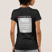 Zooey Zephyr SPEAKS voor de VS T-shirt (Achterkant)