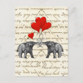  zoogdieren en harten briefkaart (Voorkant)