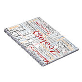 Zoogdieren in Typografie Notitieboek (Rechterzijde)