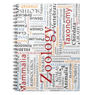 Zoogdieren in Typografie Notitieboek