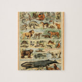  zoogdieren Oude illustratie Legpuzzel (Verticaal)