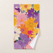 Zoogte vol bloeit moderne bloemen bad handdoek (Handdoek)