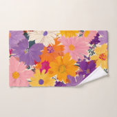 Zoogte vol bloeit moderne bloemen bad handdoek (Handdoek)