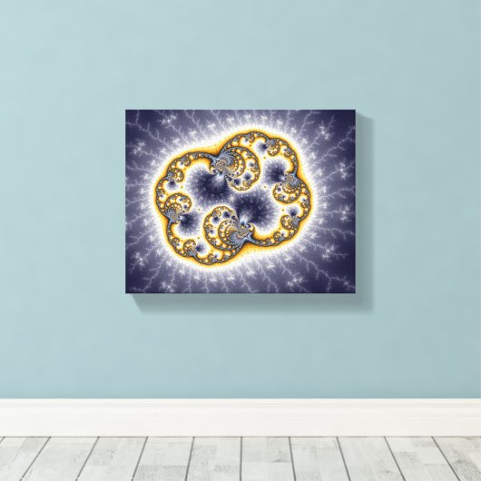 Zooh - Fractal Canvas Afdruk (Insitu (Houten vloer))