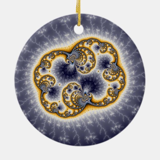 Zooh - Fractal Keramisch Ornament (Achterkant)