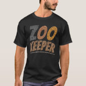 Zookeeper Afrikaanse Savanna Dieren Lover Zoo Keep T-shirt (Voorkant)