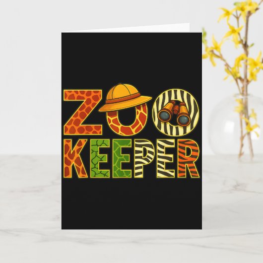 Zookeeper Animals Safari Zoo Keeper Costume Adult  Kaart (Gele Bloem)