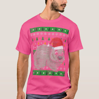Zookeeper Australia Animal Ugly Christmas Wombat T-shirt