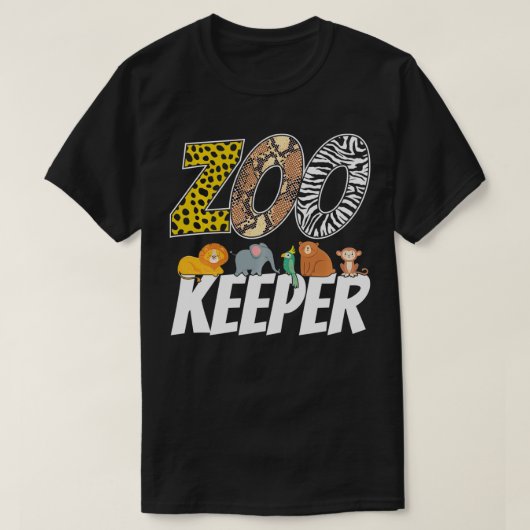 Zookeeper Costume African Savanna Zoo Keeper Anima T-shirt (Design voorkant)