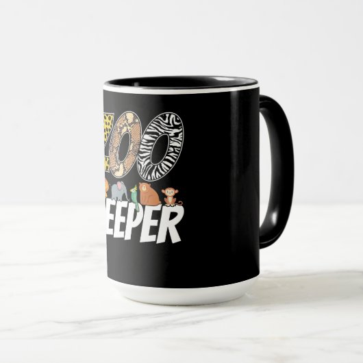 Zookeeper Costume African Savanna Zoo Lover Gift Mok (Voorkant rechts)